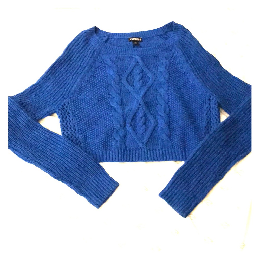 Blue Express cable knit sweater